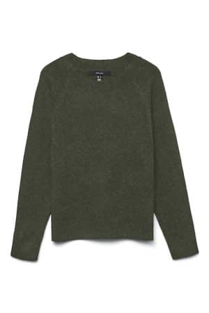 VMDOFFY LS O-NECK BLOUSE  FOREST NIGHT