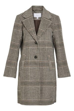 VILEOVA L/S BUTTON COAT - NOOS COFFEE BEAN