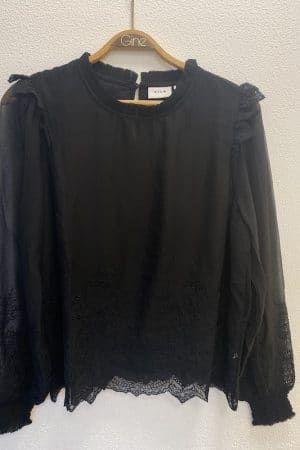 VIMELINA L/S O-NECK TOP SORT