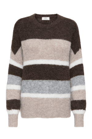 JDYZOEY LIFE L/S ON COLORBLOCK CHOCOLATE