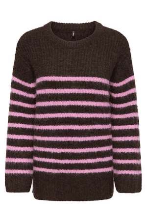 ONLMAGGIE LS LONG O-NECK CC KN COFFEE BEAN/MELANGE