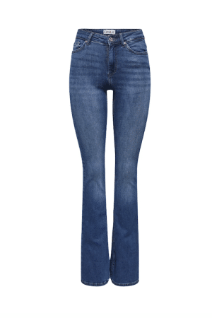 ONLBLUSH MID FLARED DNM TAI021 DARK BLUE DENIM