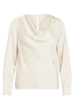 VIFREJA WATERFALL L/S TOP/DC BIRCH