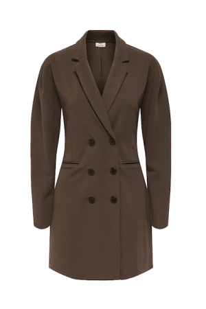 JDYCATIA ELSA L/S BLAZER DRESS CHOCOLATE
