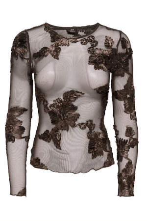 JDYCASABLANCA L/S TOP JRS DIA COFFEE BEAN