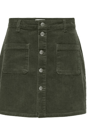 JDYSHIRAZ CORDUROY SKIRT NOOS FOREST NIGHT