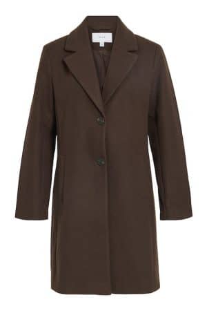 VICLAUDIA BUTTON COAT NOOS COFFEE BEAN