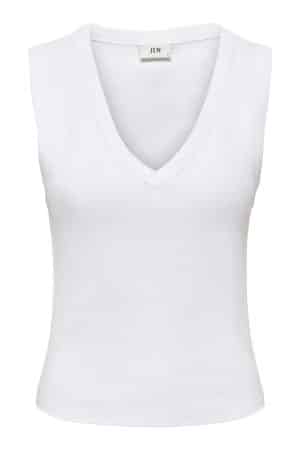JDYASPA LIFE S/L VNECK TANK TO BRIGHT WHITE