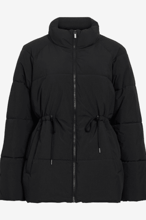 VILAVENDER L/S PUFFER JACKET  SORT