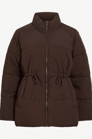 VILAVENDER L/S PUFFER JACKET  COFFEE BEAN