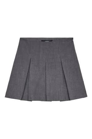 VMTEXAS MW PLISSE SHORT SKIRT  DARK GREY