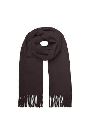 VMKAROLE WOOL SCARF CHOCOLATE